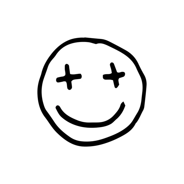 Crazy emoji vektor icon — Stock vektor