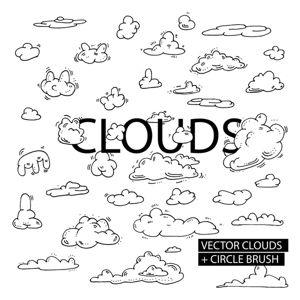 Vector illustration of clouds — Free Stock Photo