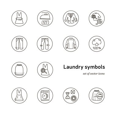 Çamaşırhane simgesi ve sembolleri