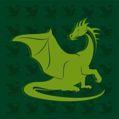 Ejderha vektör simgesi