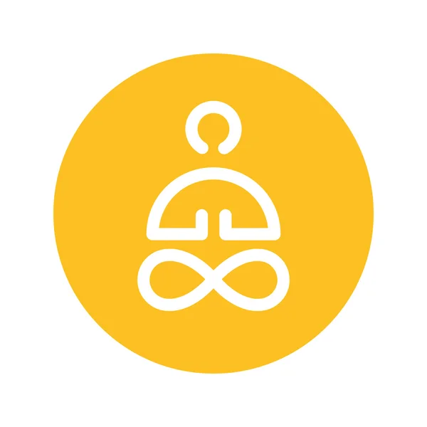 Vektör yoga simgesi