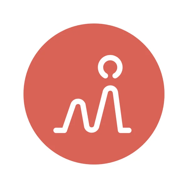 Vektör yoga simgesi