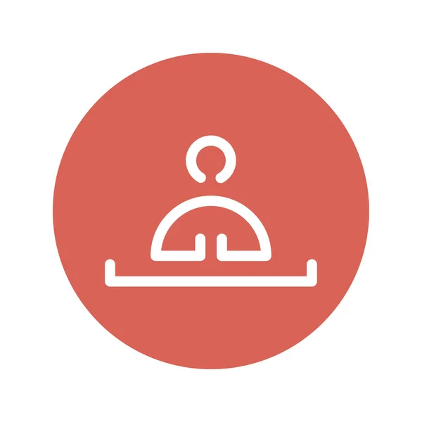 Vektör yoga simgesi