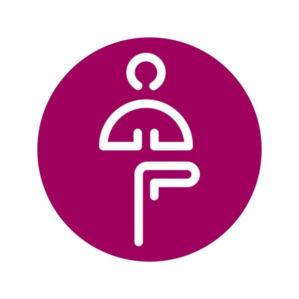 Vektör yoga simgesi