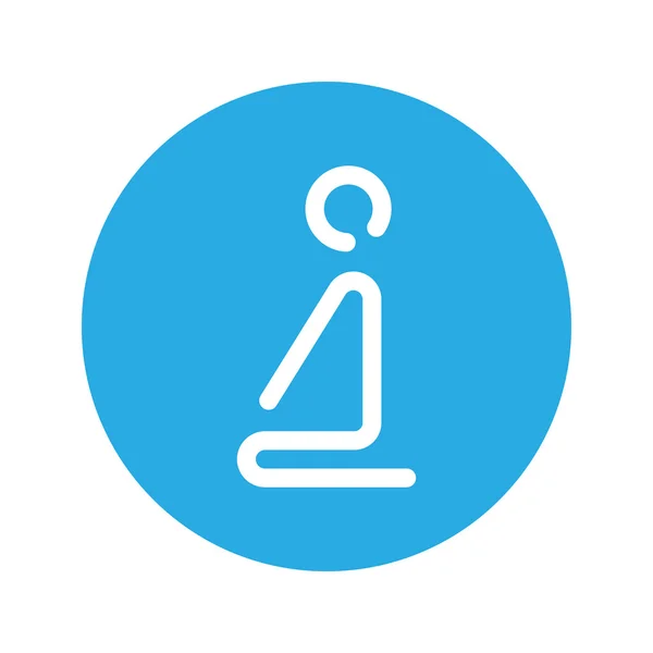 Vector yoga icon — Vector de stoc