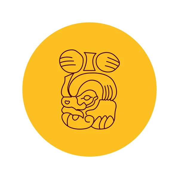 Maya řádku ikona — Stockový vektor
