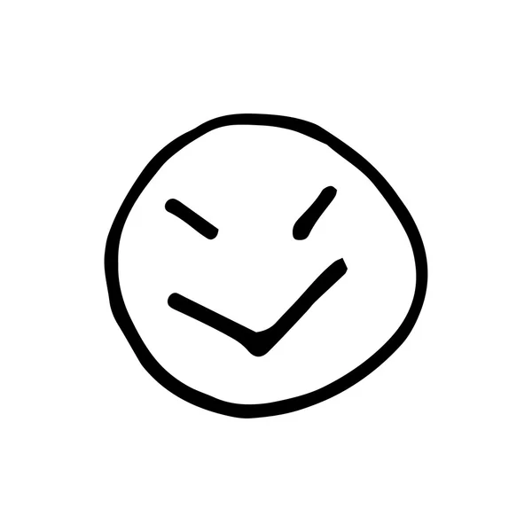 Emoticon sorriso logotipo — Vetor de Stock