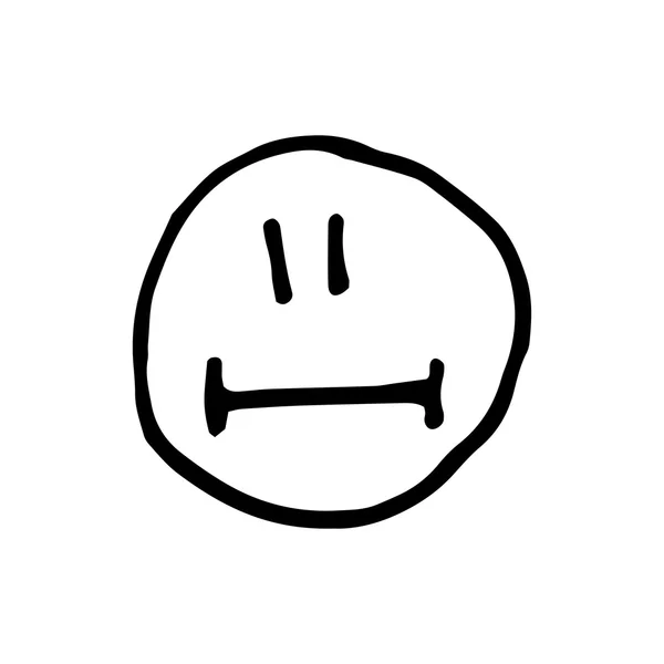 Emoticon Lächeln Logo — Stockvektor