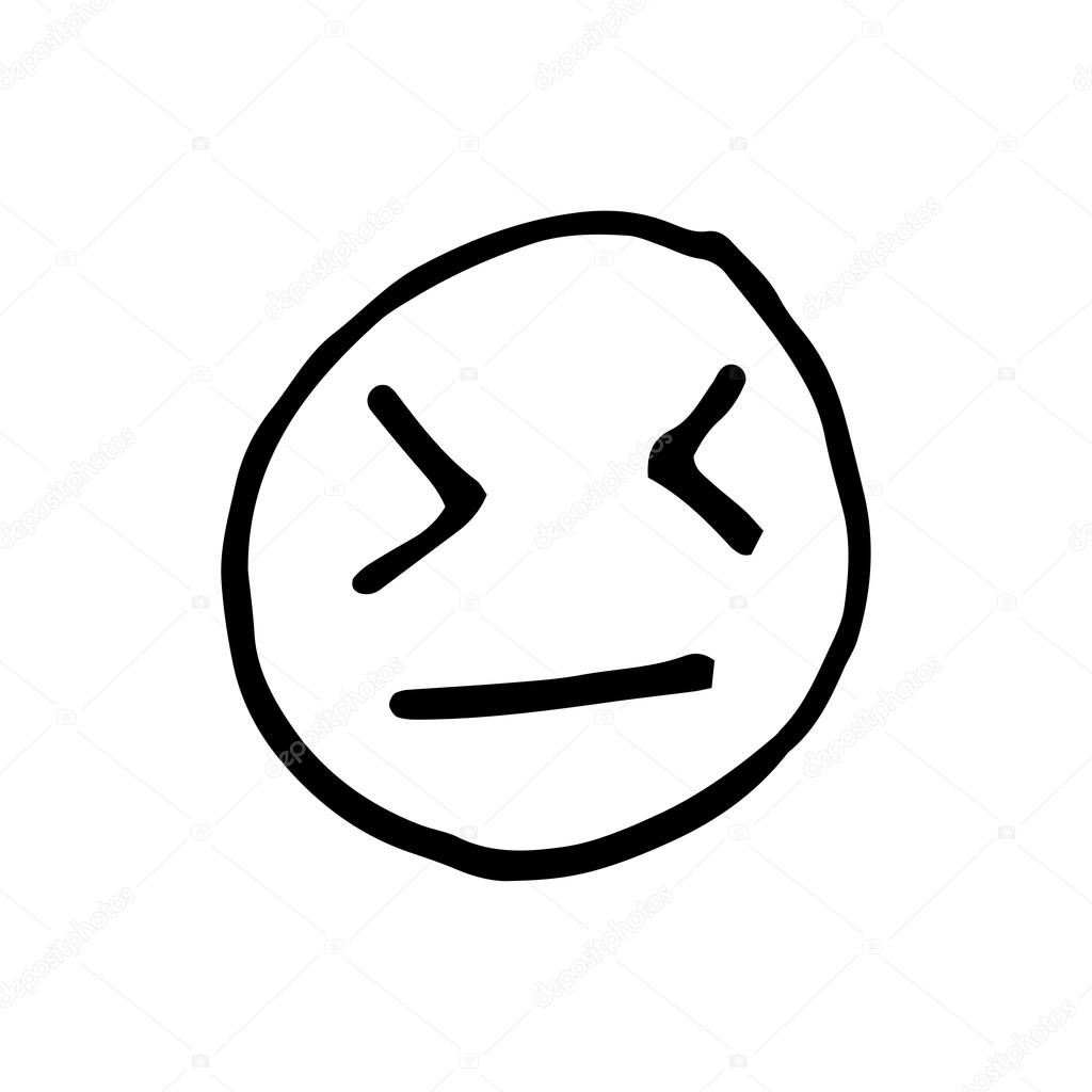EPS emoticon vector logo and hand drawn emoji icon