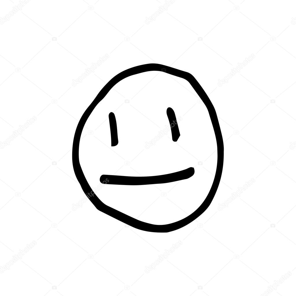 EPS emoticon vector logo and hand drawn emoji icon