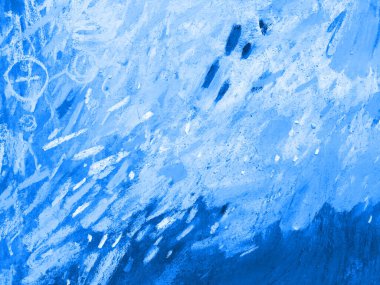 Çağdaş sanat geçmişi. Sanatsal desenler, çok renkli şekiller, canlı çizgiler. Pankart için mavi soyut resim dokusu, kartpostal, şablon posteri, el ilanı tasarımı. Çağdaş sanat galerisi kavramı.