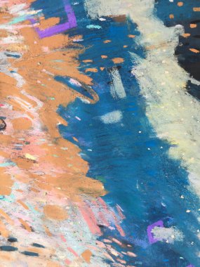 Çağdaş sanat geçmişi. Pankart, kartpostal, şablon posteri, broşür tasarımı için parlak soyut resim dokusu. Sanatsal desenler, çok renkli şekiller, canlı çizgiler. Çağdaş sanat galerisi fikri.