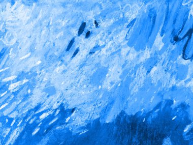 Çağdaş sanat geçmişi. Sanatsal desenler, çok renkli şekiller, canlı çizgiler. Pankart için mavi soyut resim dokusu, kartpostal, şablon posteri, el ilanı tasarımı. Çağdaş sanat galerisi kavramı.