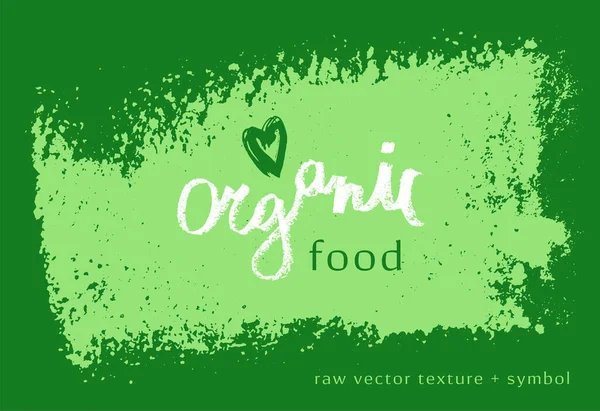 Banner Organic Ingredients Template Design Healthy Food Concept Vegetarian Food — 스톡 벡터