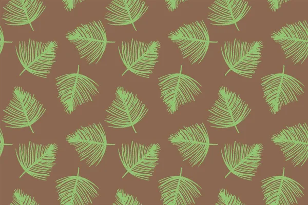 Fundo Tropical Com Ornamento Folhas Palma Design Padrão Sem Costura —  Vetores de Stock