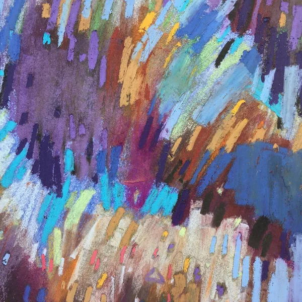 Живой Абстрактный Художественный Образ Красочная Облачная Живопись Драматического Голубого Неба — стоковое фото