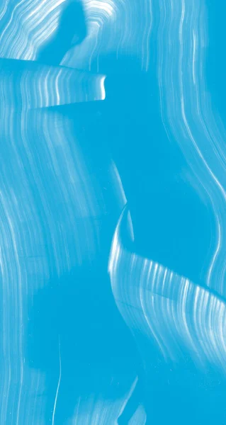 Abstract Blauw Geschilderde Textuur Met Watergolf Rimpeloppervlak Voor Psychologie Klasse — Stockfoto