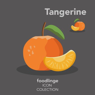 Kesme yolu ile resimli Mandalina 'nın taze renkli meyve ikonu. Foodlinge en iyi piktogram paketidir, tüm boyutlar ve cihazlar için eşsiz bir tasarım. Vektör grafik, logo, sembol ve web sitesi içeriği.