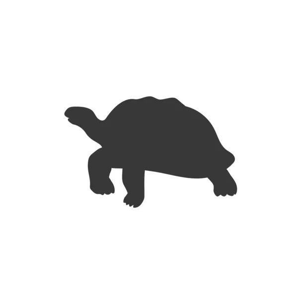 Ikona želvy, vektorová ilustrace moderní plochý styl — Stockový vektor