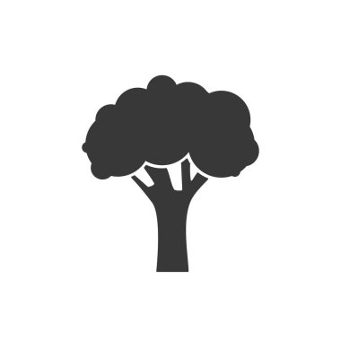 Ağaç simgesi. Modern düz stil imzala. Vektör illüstrasyonu