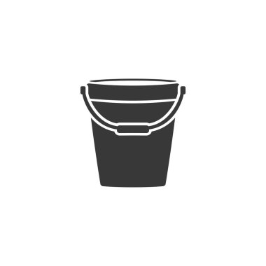 Pail Simgesi Logo Şablonu Modern Düz Biçim 