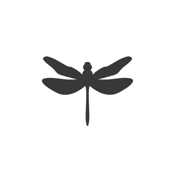 Dragonfly logotipo modelo vetor ícone ilustração design —  Vetores de Stock