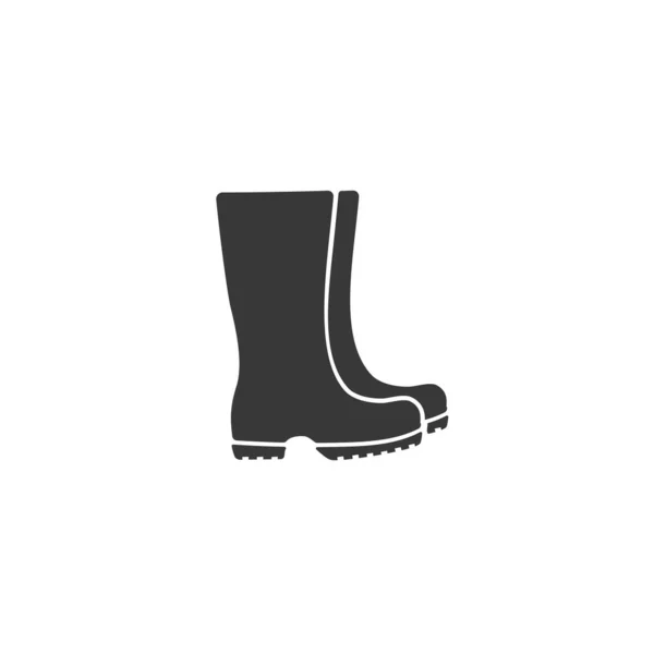 Icono de botas. Bota de lluvia, señal de zapatos. Vector — Archivo Imágenes Vectoriales