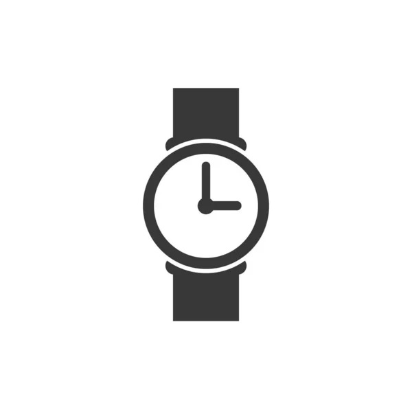 Klocka ikon isolerad på vit bakgrund. Vektor — Stock vektor