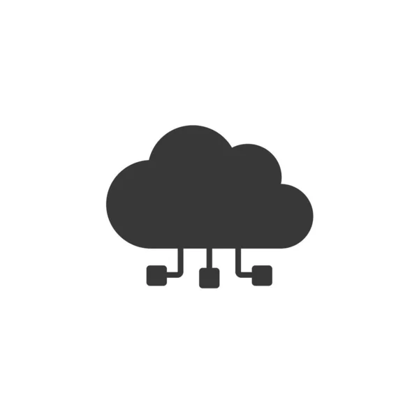 Eén pictogram van een cloud computing. Vectorillustratie — Stockvector