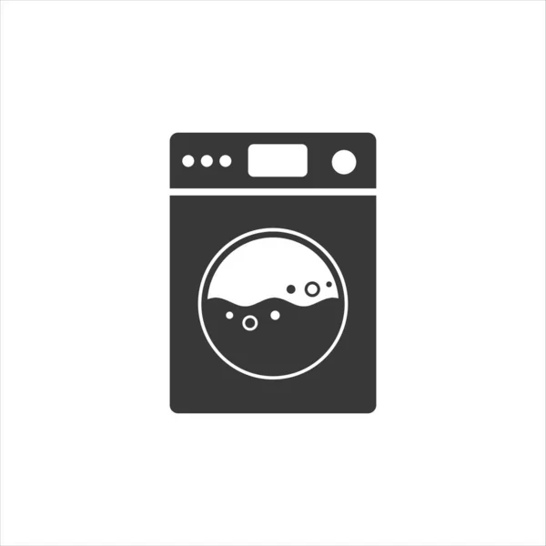 Washing machine for washing cloth. Vector flat — Stock Vector