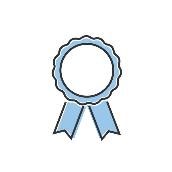 Línea de premio icono vector de símbolo sobre fondo blanco — Archivo Imágenes Vectoriales