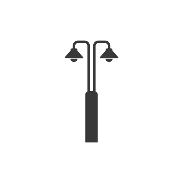 Straatlamp icoon in moderne platte stijl. Vector — Stockvector