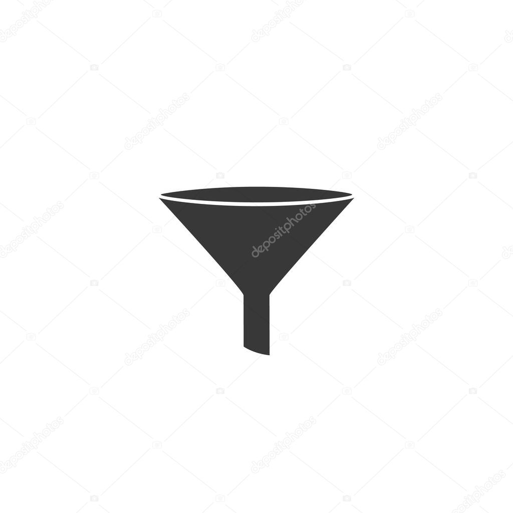 Filter icon on white background. Vector
