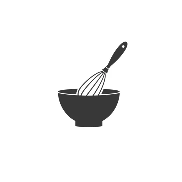Mixing Bowl vector icon modern flat style — Stock Vector