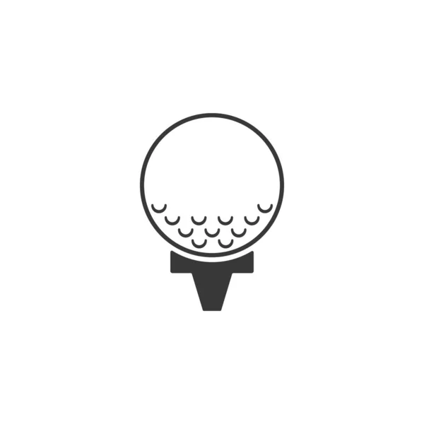Wektor ilustracja stylowa piłka golfowa — Wektor stockowy