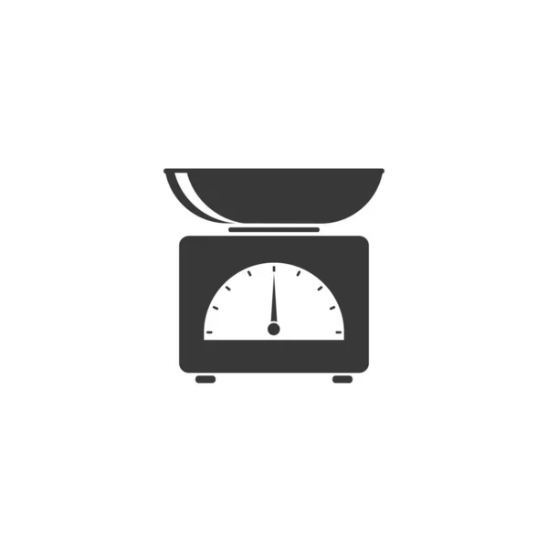 Keukenweegschaal icoon. vector icon.Simpel plat symbool. Vector — Stockvector