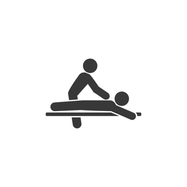 Wektor masażu ikona spa w nowoczesnym stylu płaskim — Wektor stockowy
