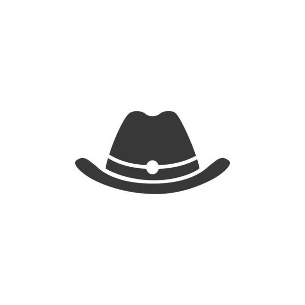 Icona del cappello vettoriale in stile piatto — Vettoriale Stock