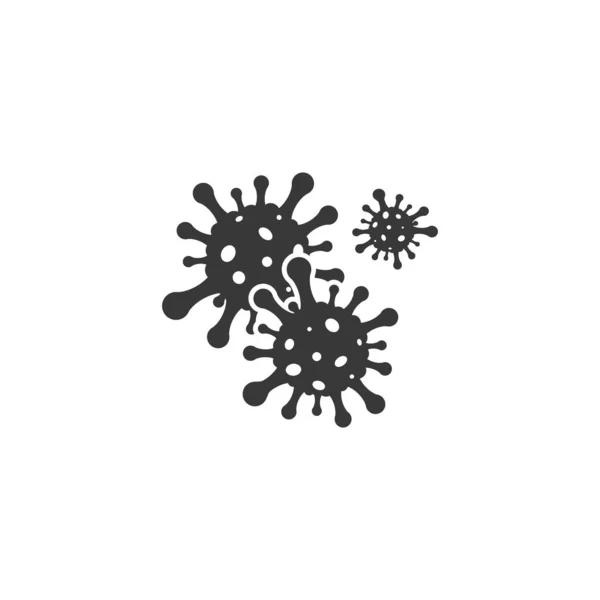 Κινδύνου βακτηρίων διάνυσμα εικονίδιο απεικόνιση επίπεδη στυλ — Διανυσματικό Αρχείο