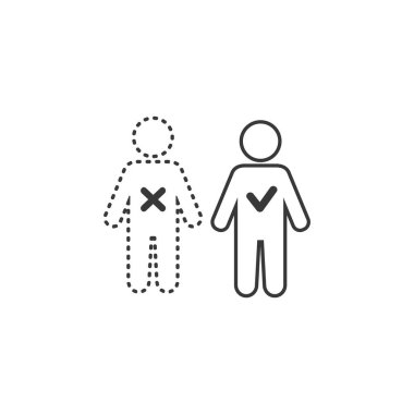 Eksik Vektör illüstrasyonu devamlılık, yokluk, toplantı konsepti gibi konular kullanılabilir