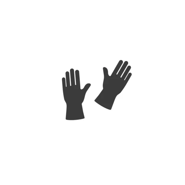 手袋フラットスタイルのアイコンのデザイン、清掃サービス洗濯機家庭内家事ベクトル — ストックベクタ