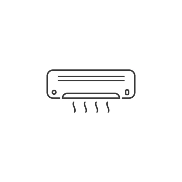 Modèle vectoriel de conception d'icône de ligne de climatisation — Image vectorielle