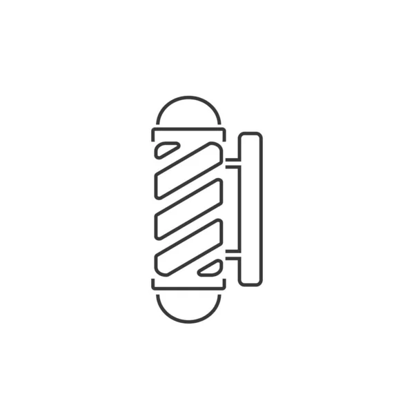 Barbeiro ícone linha pólo loja Ilustração design — Vetor de Stock