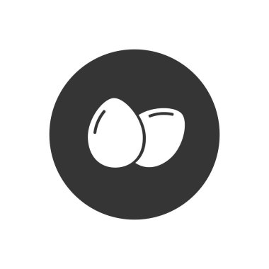 Yumurtalar Beyaz Simge Katı Kahvaltı silueti