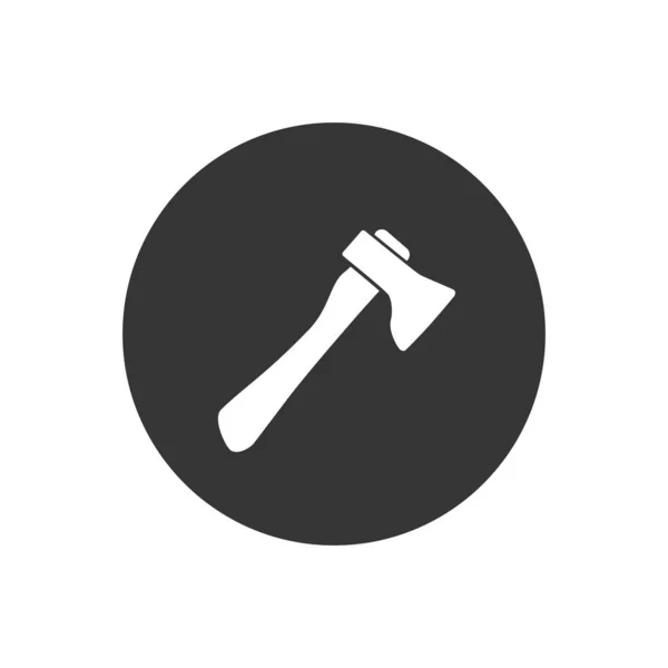Axe vector icon on white in flat style — Stock Vector