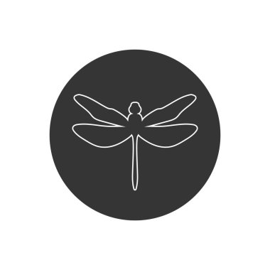 Yusufçuk logosu vektör çizgisi beyaz resim tasarımı