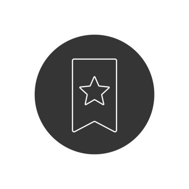 Tasarım biçimi olan favori satır simgesi