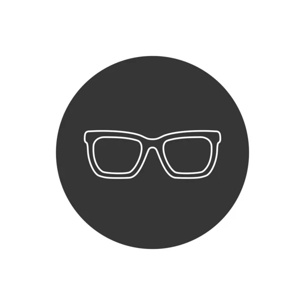 Línea de gafas vector icono. Gafas Graduadas con Estilo — Archivo Imágenes Vectoriales