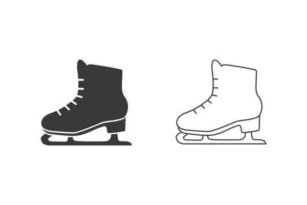 Skating shoes icon set- From Fitness, Health and activity icons, sports icons — Vetor de Stock