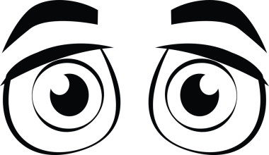 Çizgi film suratları. Etkileyici gözler ve ağız, gülümseyen, ağlayan ve şaşırmış karakter yüz ifadeleri. Karikatür, karikatür, karikatür, karikatür. İzole vektör illüstrasyon simgeleri